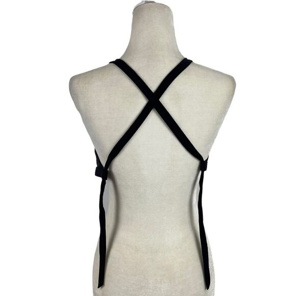 prAna Women's Black Regan High Neck Bikini Top with Mesh Detail Size Small - Picture 9 of 15